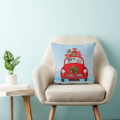サンタクロースと車の中のグレートデン クッション (椅子)
