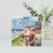 サンタクロースと野球のクリスマス シーズンカード (スタンド正面)