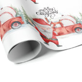 サンタクロースと雪だるまとの野球クリスマス ラッピングペーパー (ロールコーナー)