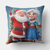 サンタクロースと雪女祝のクリスマス クッション (裏面)