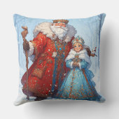 サンタクロースと雪女祝のクリスマス クッション (裏面)