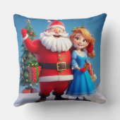 サンタクロースと雪女祝のクリスマス クッション (裏面)