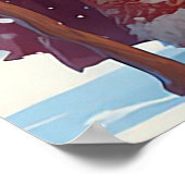 サンタクロースと雪女祝のクリスマス ポスター (角)