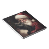 サンタクロースと黒猫のクリスマスデザイン ノートパッド (アングル)
