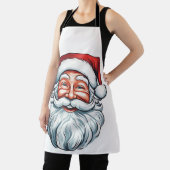 サンタクロースにこしている顔 エプロン (インサイチュ)