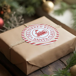 サンタクロースによる北極列車の特別配達 ラウンドシール