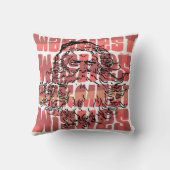 サンタクロースにクリスマスを祝う クッション (裏面)