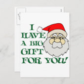 サンタクロースに大きな贈り物を シーズンポストカード (正面/裏面)