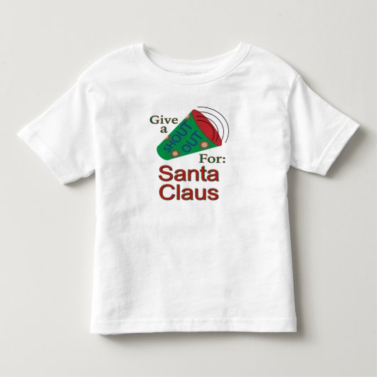サンタクロースに大声で叫ぶ トドラーTシャツ (正面)