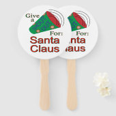 サンタクロースに大声で叫ぶ ハンドファン (正面&裏面)