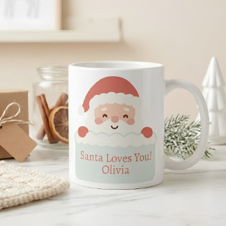サンタクロースに愛される特別な名入れクリスマスギフト コーヒーマグカップ