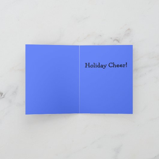 サンタクロースに扮したサンタ カード (内部)