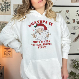 サンタクロースに最も近いカスタムクリスマスおもしろいグループ パーカ