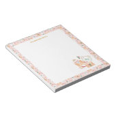 サンタクロースに贈るかわいい手紙とメールのクリスマスパターン ノートパッド (アングル)