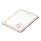 サンタクロースに贈るかわいい手紙とメールのクリスマスパターン ノートパッド (回転)