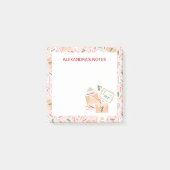 サンタクロースに贈るかわいい手紙とメールのクリスマスパターン ポストイット (正面)