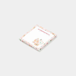 サンタクロースに贈るかわいい手紙とメールのクリスマスパターン ポストイット
