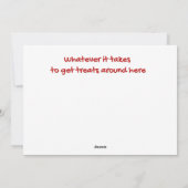 サンタクロースに適したクリスマスプードル シーズンカード (裏面)