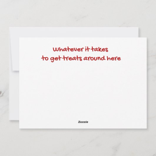 サンタクロースに適したクリスマスプードル シーズンカード (裏面)