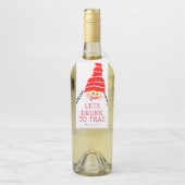 サンタクロースのおもしろいな女主人のギフトのワイン ボトルネックタグ (ボトル)