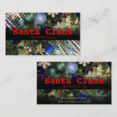 サンタクロースのおもしろいまたはプロフェッショナル用の名刺 名刺 (正面/裏面)