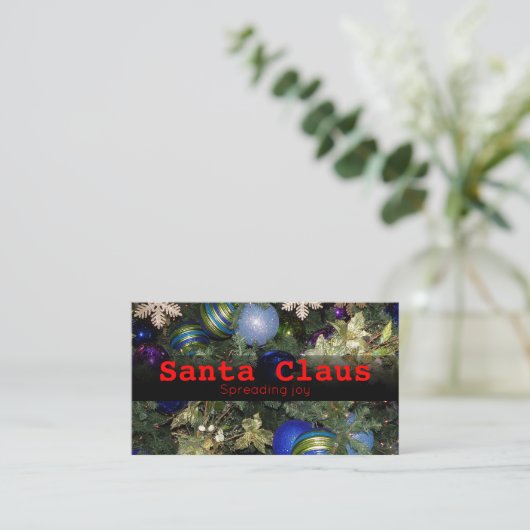サンタクロースのおもしろいまたはプロフェッショナル用の名刺 名刺 (スタンド正面)