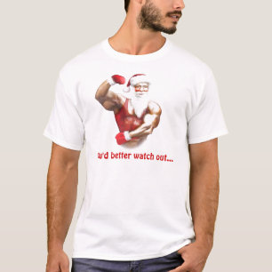 サンタクロースのおもしろTシャツの服装 Tシャツ