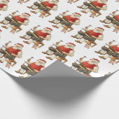 サンタクロースのおもちゃ作りワークショップ|過去記事 ラッピングペーパー (角)