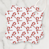 サンタクロースのお子様の名前のギフトラップからファンシー フェイバータグ (裏面)