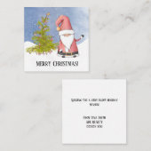 サンタクロースのお客様メリークリスマス ノートカード (正面/裏面)