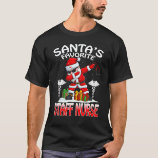 サンタクロースのお気に入り看護師 クリスマスマッチングコーデ Tシャツ