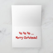 サンタクロースのかわいいクリスマスカード シーズンカード (内部)