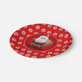 サンタクロースのかわいい漫画 ペーパープレート (アングル)