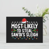 サンタクロースのそりを盗む可能性が高い 招待状 (スタンド正面)