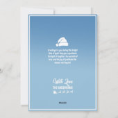 サンタクロースのそり飛んでいるとトナカイ シーズンカード (裏面)