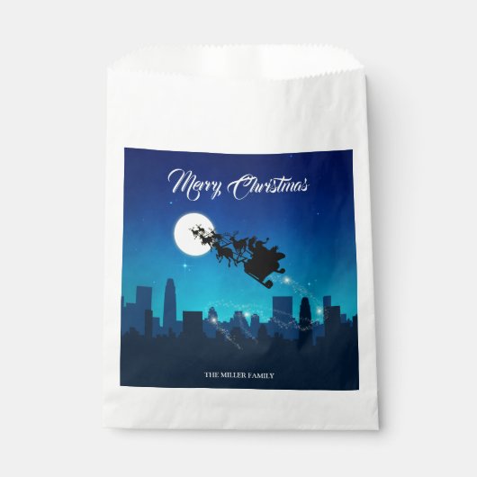 サンタクロースのそり クリスマス フェイバーバッグ (正面)