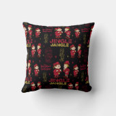 サンタクロースのない年™ |小妖精や小人パターン クッション (裏面)