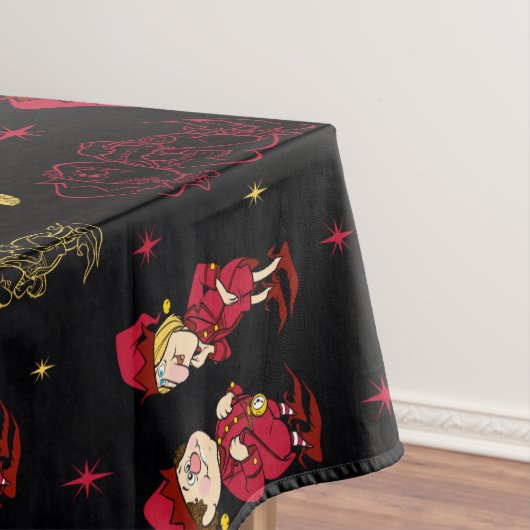 サンタクロースのない年™ |小妖精や小人パターン テーブルクロス (インサイチュ)
