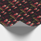 サンタクロースのない年™ |小妖精や小人パターン ラッピングペーパー (角)