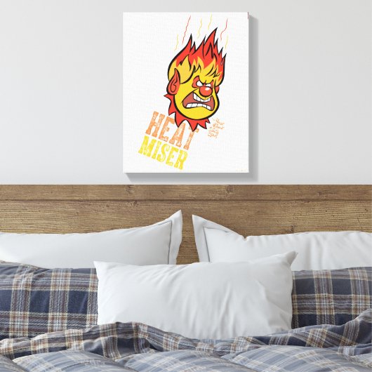 サンタクロースのない年™熱ミッサーが煙を上げる キャンバスプリント (インサイチュ (寝室))