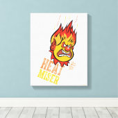 サンタクロースのない年™熱ミッサーが煙を上げる キャンバスプリント (インサイチュ (ウッドフロア))