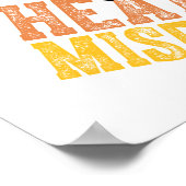 サンタクロースのない年™熱ミッサーが煙を上げる ポスター (角)