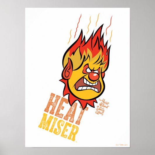 サンタクロースのない年™熱ミッサーが煙を上げる ポスター (正面)