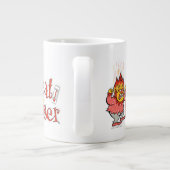 サンタクロースのない年™ |熱検知器 ジャンボコーヒーマグカップ (裏面)