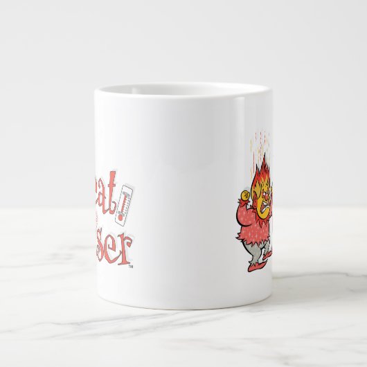 サンタクロースのない年™ |熱検知器 ジャンボコーヒーマグカップ (正面)