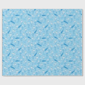 サンタクロースのない年™雪のミザー模様 ラッピングペーパー (フラット)