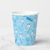 サンタクロースのない年™雪のミザー模様 紙コップ (裏面)