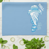 サンタクロースのない年 雪の冷気 キッチンタオル (折り畳み)