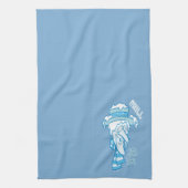 サンタクロースのない年 雪の冷気 キッチンタオル (縦)