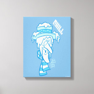 サンタクロースのない年 雪の冷気 キャンバスプリント